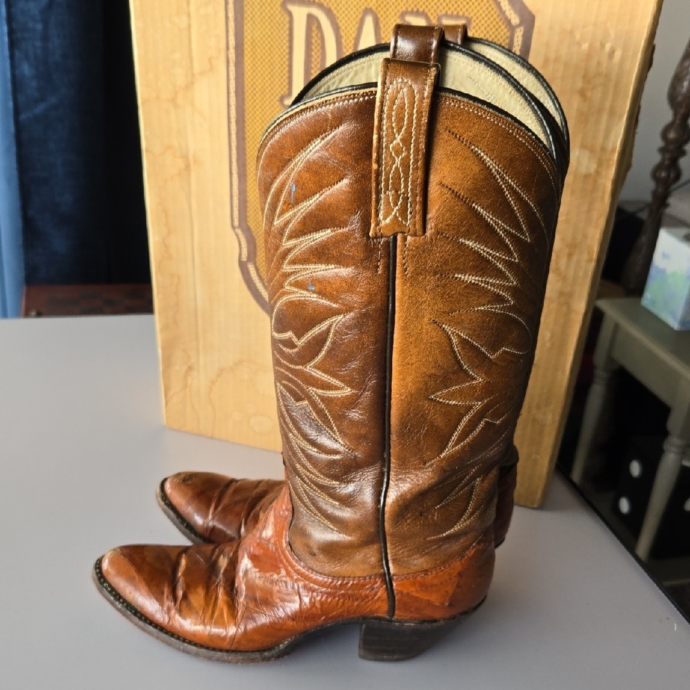 Dan Post Brown Leather Womens  Boots